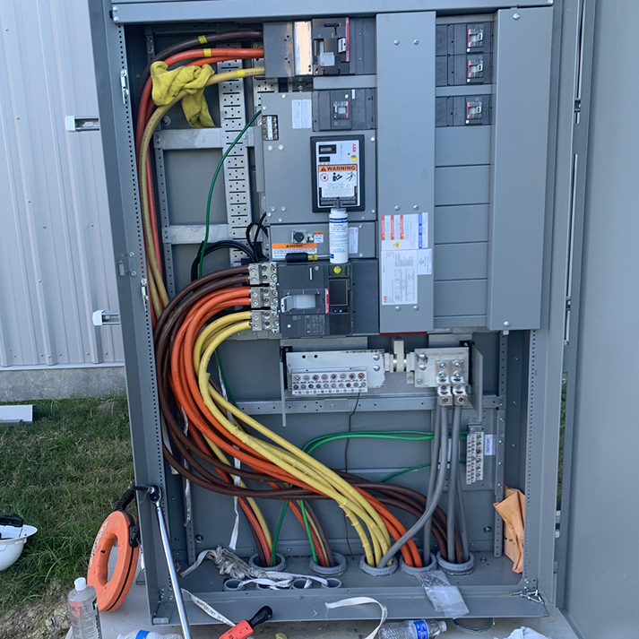 Commercial electrician working in Wylie TX business